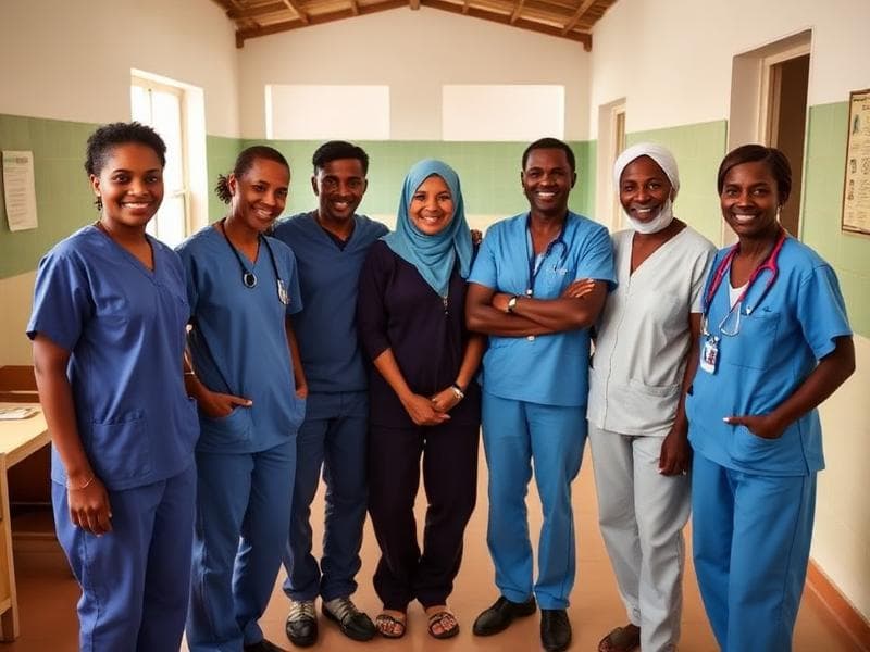Healthcare workers in Ethiopia